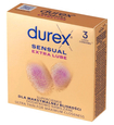 Ultratenké Durex Sensual Extra Lube 3 ks