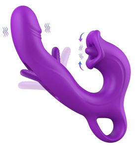 Fialový vibrátor s flappingem