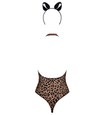 Leopardí body Obsessive s kočičími oušky