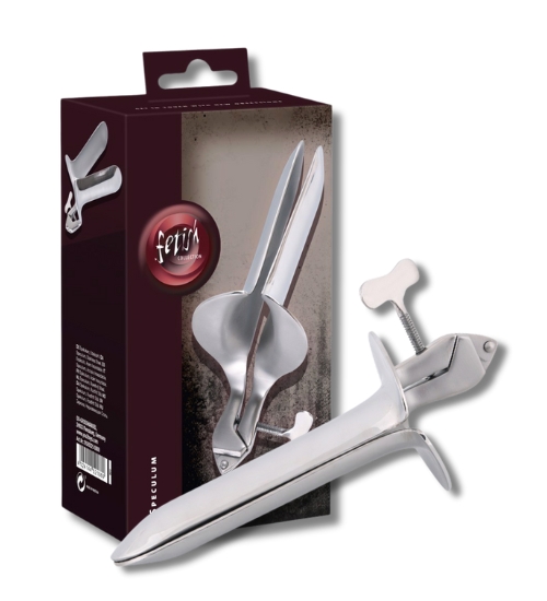 Kovové vaginálně-anální spekulum