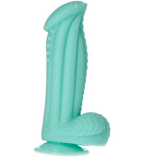 Dildo Blue Monster s přísavkou