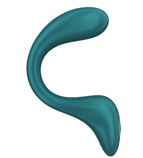 Modrý vibrátor s duální stimulací