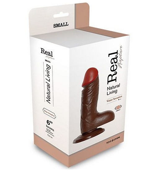 Vibrátor s přísavkou hnědý