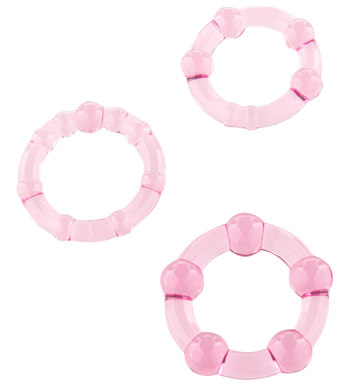 Gelové erekční kroužky - 3 ks.