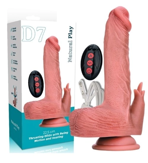 Vyhřívané dildo s přírazovým a rotačním pohybem pol_pl_PODGRZEWANE-DILDO-Z-RUCHEM-POSUWISTO-ROTACYJNYM-7744_1