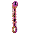 Barevné skleněné dildo s výstupky