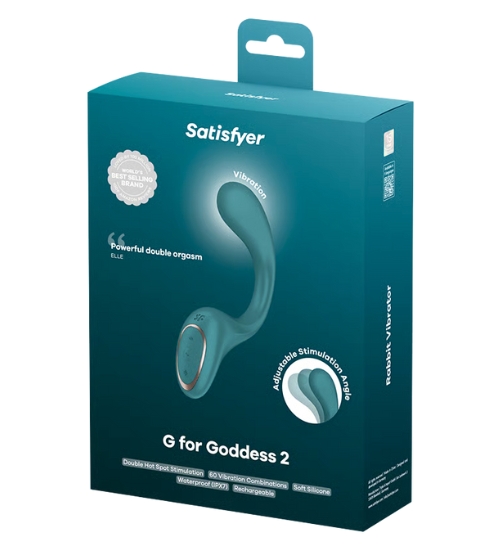 Modrý vibrátor s duální stimulací