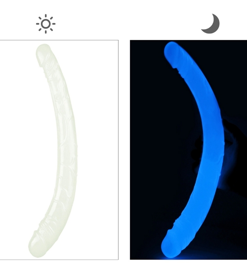 Dlouhé dvojité luminiscenční dildo