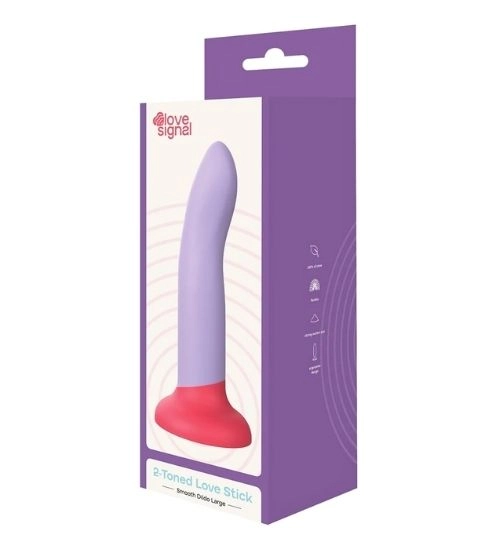 Pružné fialové dildo s červenou přísavkou