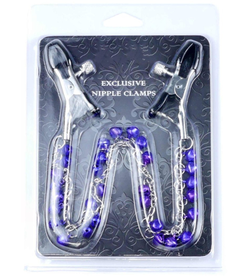 Fialové svorky na bradavky