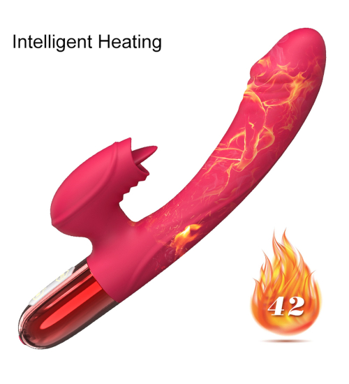 Silikonový vibrátor s funkcí ohřevu
