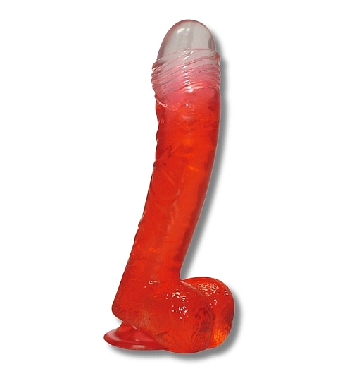 Pružný penis s přísavkou