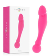 Oboustranné růžové silikonové dildo