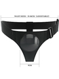 Postroj s popruhem - Harness Briefs Black