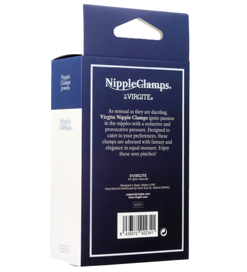 Svorky na bradavky - fialový diamant