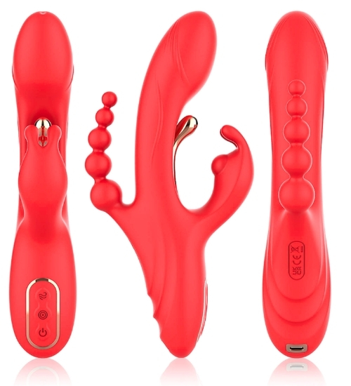 Rabbit vibrátor s análním stimulátorem