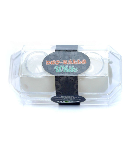 Bílé dvojité koule