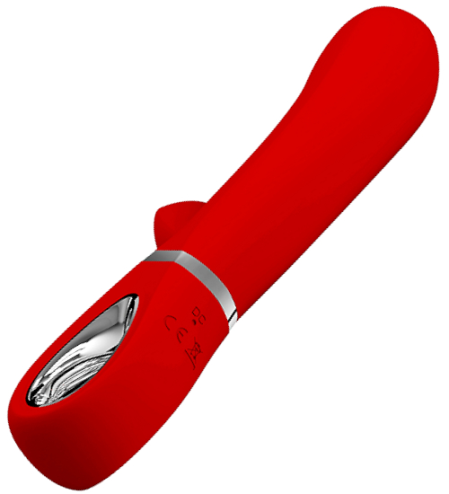 Vibrátor pro bod G potažený silným silikonem