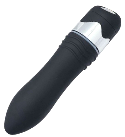 Černý vibrátor s krystalem