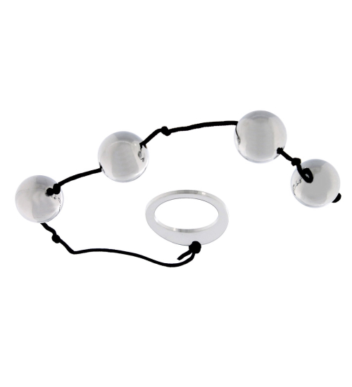 Kovové anální korálky