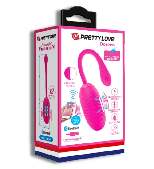 Růžové vajíčko s elektrostimulací