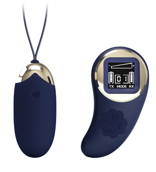 Vibrační fialové vajíčko s dálkovým ovládáním LCD