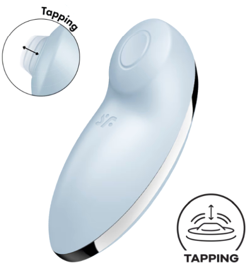 Modrý stimulátor klitorisu Blue Tap & Climax 2