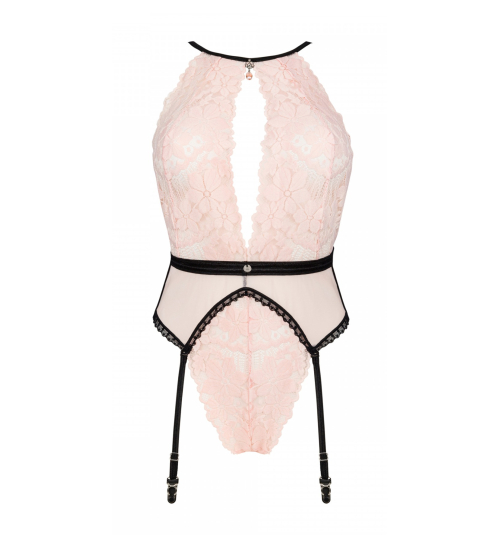 Růžové krajkové body