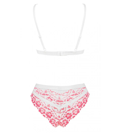 Obsessive- růžová krajková souprava