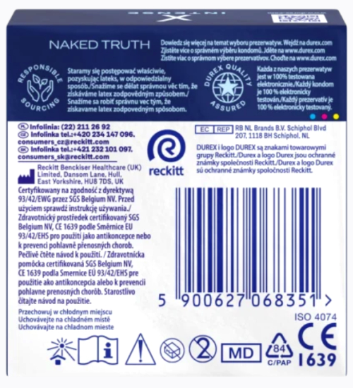 Durex Intense stimulační kondomy 3 ks
