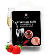 Brazilské masážní kuličky s vůní jahody