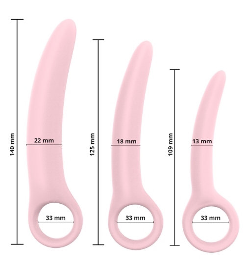 Sada silikonových vaginálních dilatátorů