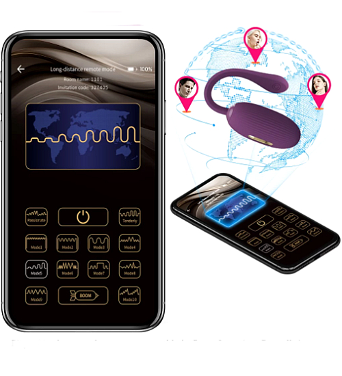 Vibrační kulička potěšení s elektrostimulací