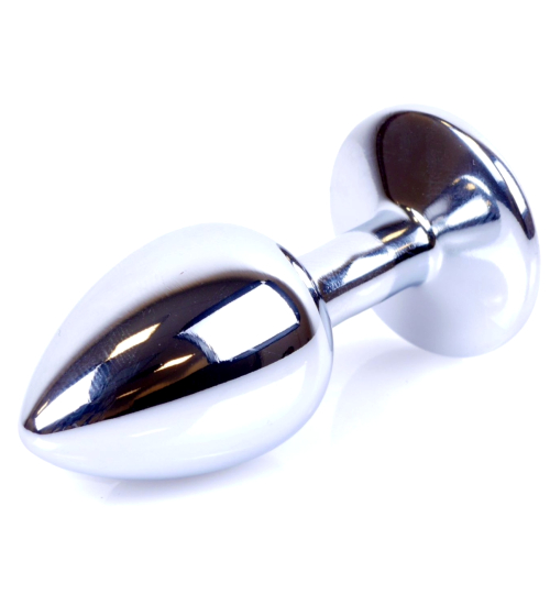 Stříbrná zirkonová zástrčka