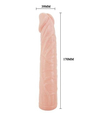 Realistický zesilující návlek na penis