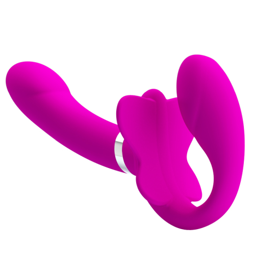 Dvojitý strap-on s vibracemi