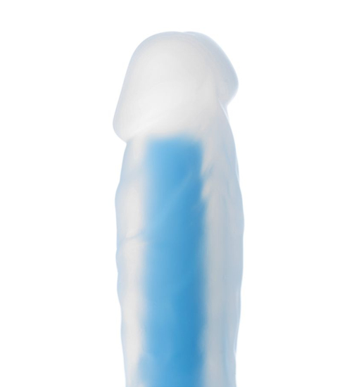 Penis svítí modře