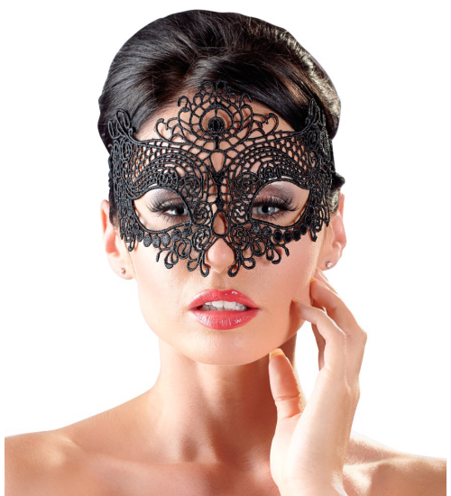 Smyslná vyšívaná maska na oči