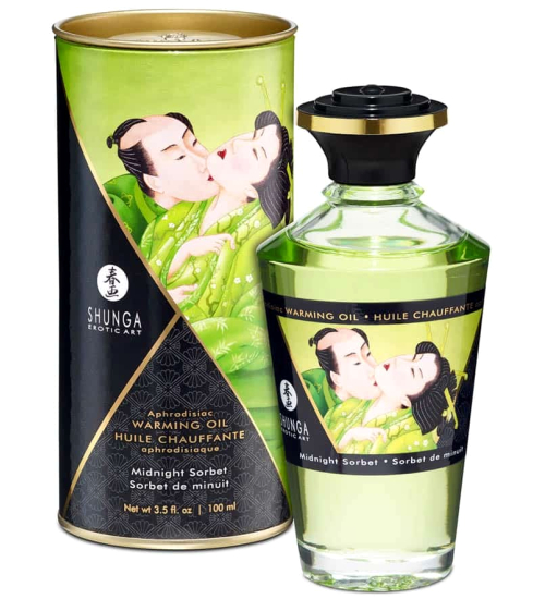 Zahřívací, jedlý olej - Půlnoční sorbet
