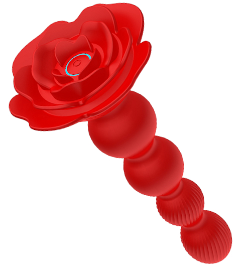 Rotující anální korálky zakončené květinou
