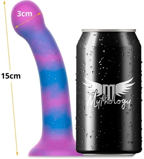 Galaktické silikonové dildo Mythology se třpytkami
