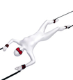 Červenočerná bondage sada