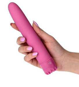 Fialový klasický vibrátor - vodotěsný