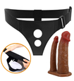 Dvojitý strap-on s měkkými penisy