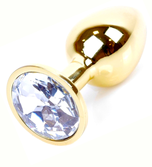 Anální kolík s bílým krystalem