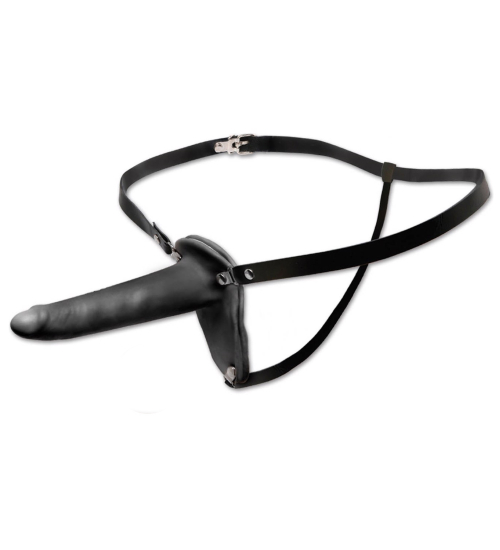 Elegantní černé řemínky Strap-on