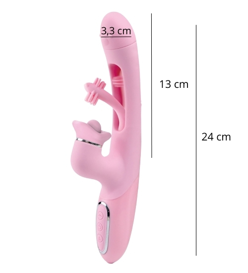 Třepotající se růžový vibrátor