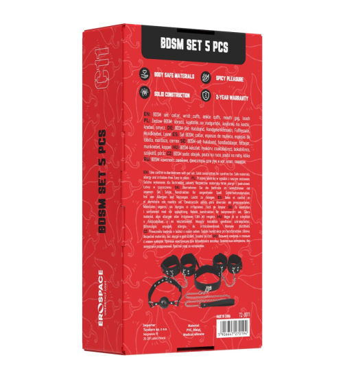 BDSM set - 5 položek EroSpace