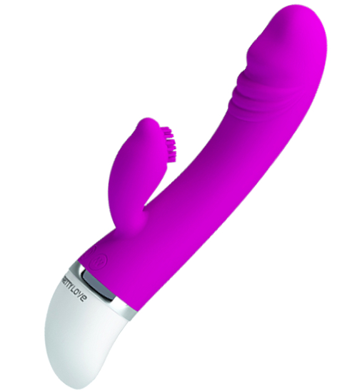 Vibrátor s kartáčkem na stimulaci klitorisu