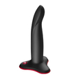 Černé silikonové dildo s tvarovatelným dříkem 